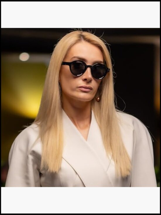 Round Retro Acetate Sunglasses UV Protection Polarized main image 3